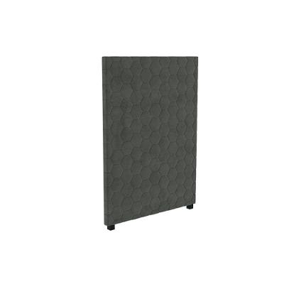 Cabeceira Cama Box Estofada Solteiro Cab013 - Suede Grafite - Kappesberg