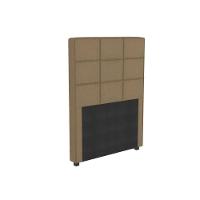 Cabeceira Cama Box Estofada Solteiro Cab009 - Boucle Bege - Kappesberg - 1
