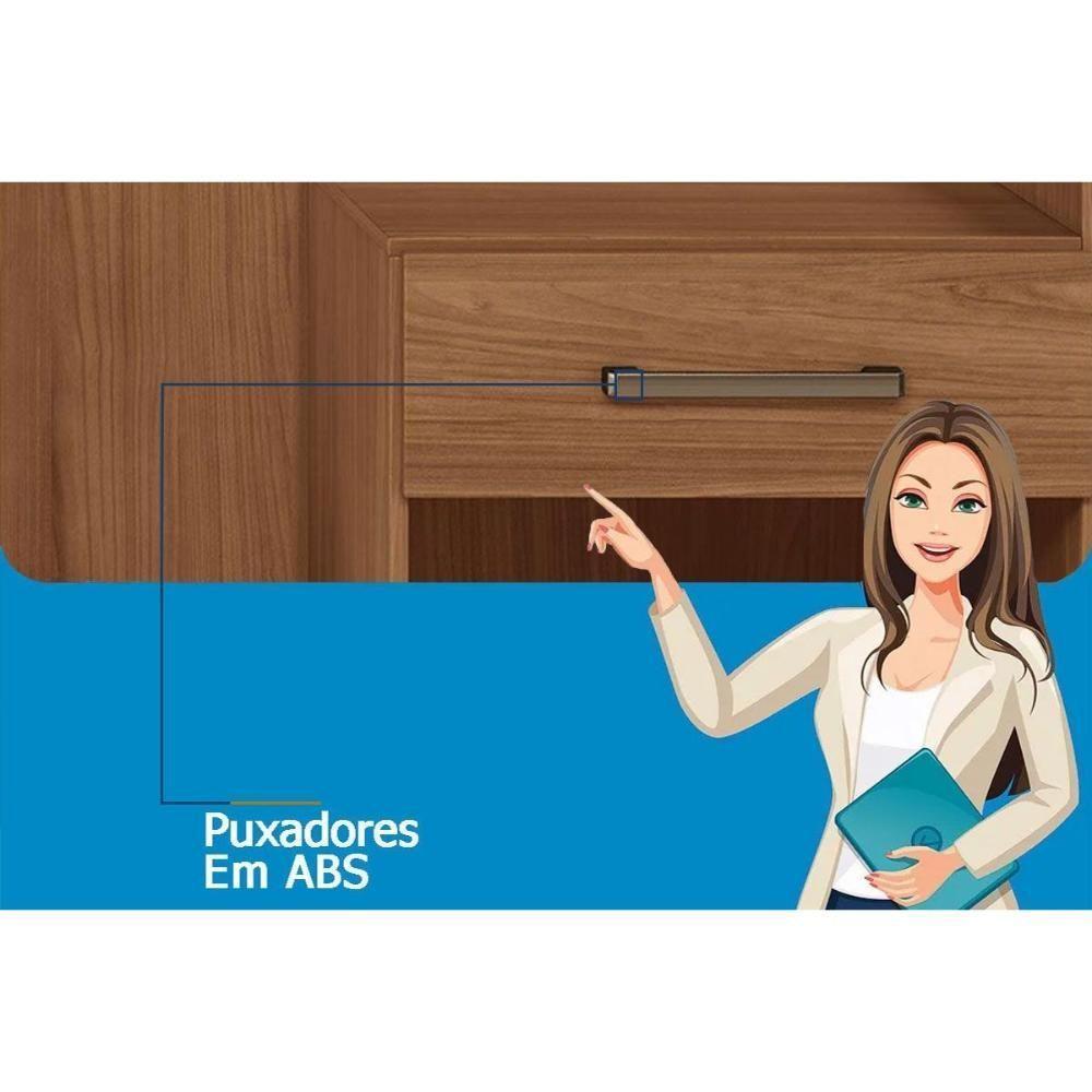 Painel Cama Box Madeirado Casal-queen Loanda C- 2 Mesas E 2 Gavetas Jatobá-areia - Santos Andirá - 4