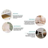 Berço Infantil Mini Guti 3 Em 1 Branco-amendoa - Peroba - 5