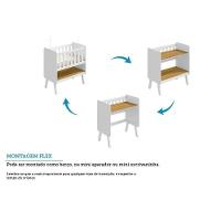 Berço Infantil Mini Guti 3 Em 1 Branco-amendoa - Peroba - 7