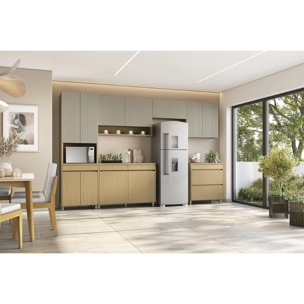 Balcão De Cozinha C- Tampo Simone Mendes C- 1 Porta E 1 Gaveta 80cm Carvalho-greice - Nesher - 6