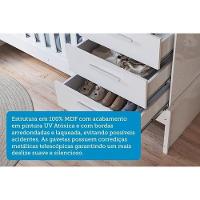 Berço Infantil Beni 4 Em 1 Branco - Peroba - 3