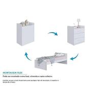 Berço Infantil Beni 4 Em 1 Branco - Peroba - 5