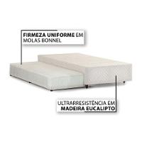 Cama Box Base C- Auxiliar Solteirao Mh1453 Bordado White (96x203x28) - Herval