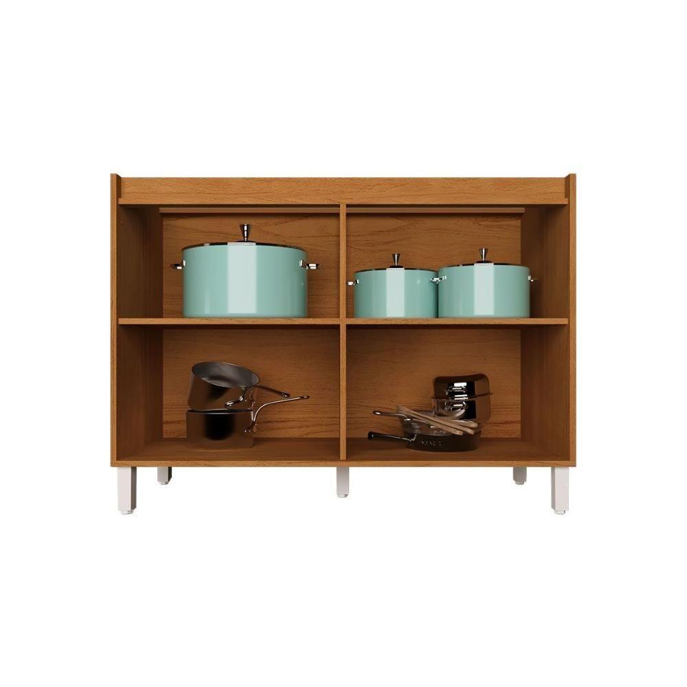 Balcão De Cozinha Denver Ph 3111 C- 2 Portas S- Tampo 120cm Freijo Rocks-branco - Herval - 3