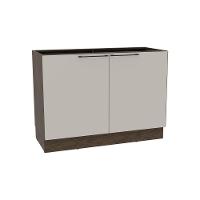 Balcão De Cozinha Amsterdam Ph 3134 C- 2 Portas S- Tampo 120cm Avela-off White - Herval - 1