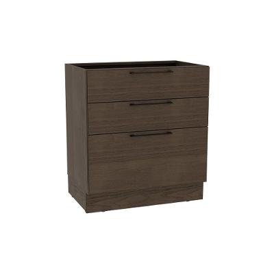 Balcão De Cozinha Amsterdam Ph 3133 C- 3 Gavetas S- Tampo 80cm Avela - Herval
