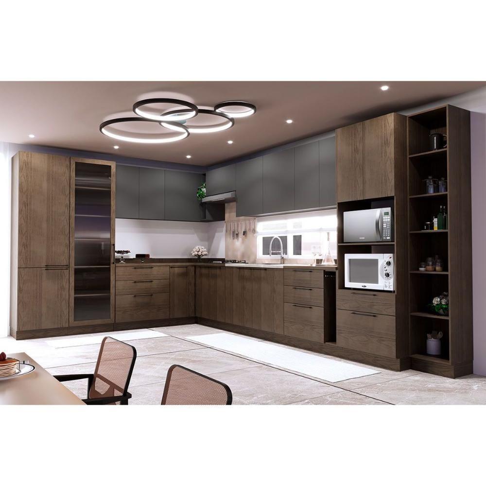 Balcão De Cozinha Amsterdam Ph 3133 C- 3 Gavetas E Divisor De Talheres S- Tampo 80cm Avela-off White - Herval - 4