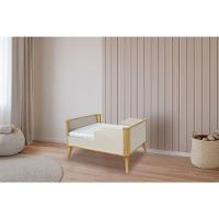 Berço Infantil Théo 3 Em 1 Off White-amendoa - Peroba - 5