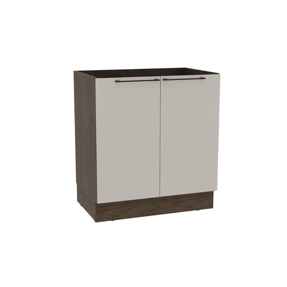 Balcão De Cozinha Amsterdam Ph 3132 C- 2 Portas S- Tampo 80cm Avela-off White - Herval - 1