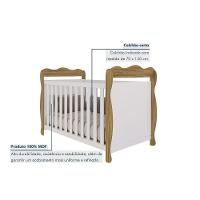 Berço Infantil Lisi 3 Em 1 Branco-amendoa - Peroba - 2