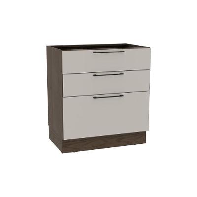 Balcão De Cozinha Amsterdam Ph 3133 C- 3 Gavetas S- Tampo 80cm Avela-off White - Herval