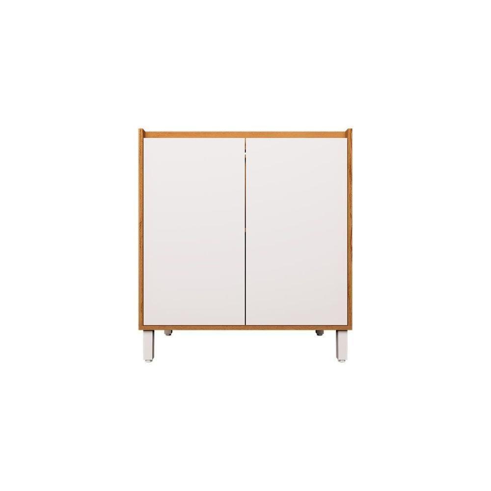 Balcão De Cozinha Denver Ph 3107 C- 2 Portas S- Tampo 80cm Freijo Rocks-branco - Herval - 2