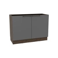 Balcão De Cozinha Amsterdam Ph 3134 C- 2 Portas S- Tampo 120cm Avela-grafite - Herval - 1