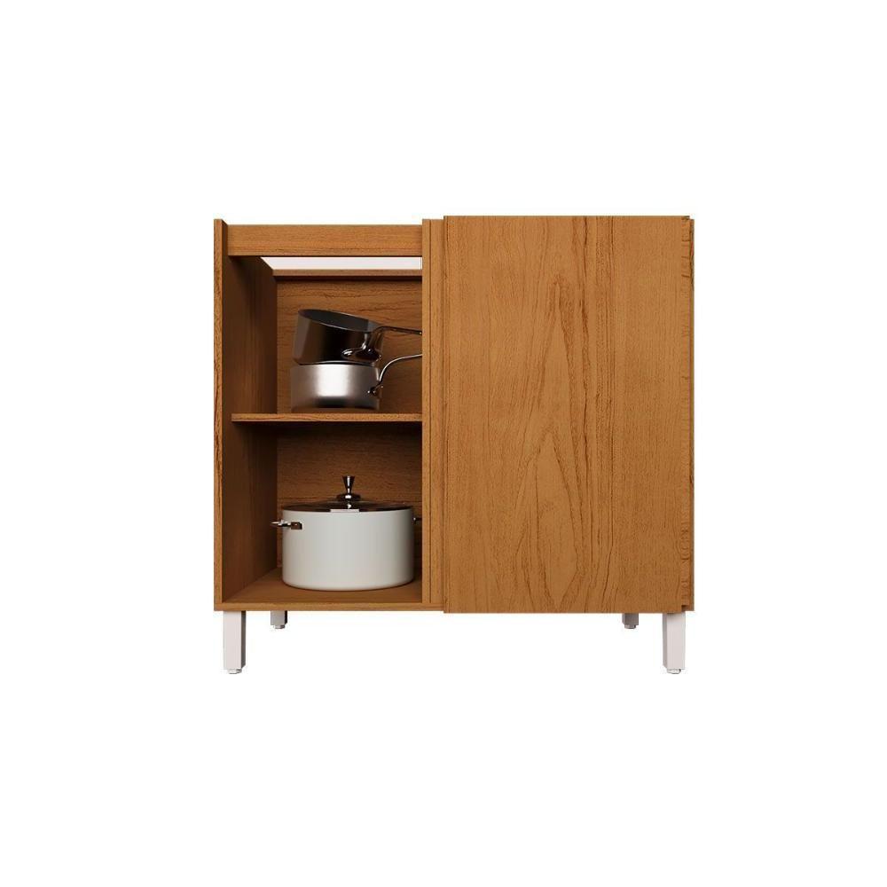 Balcão De Cozinha Denver Ph 3112 Canto Reto C- 1 Porta S- Tampo 92,5cm Freijo Rocks-grafite - Herval - 3