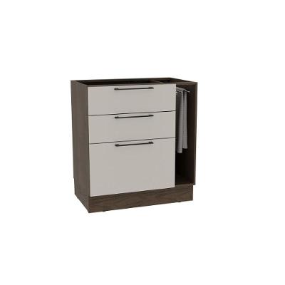 Balcão De Cozinha Amsterdam Ph 3139 C- 3 Gavetas E 1 Toalheiro S- Tampo 80cm Avela-off White - Herval