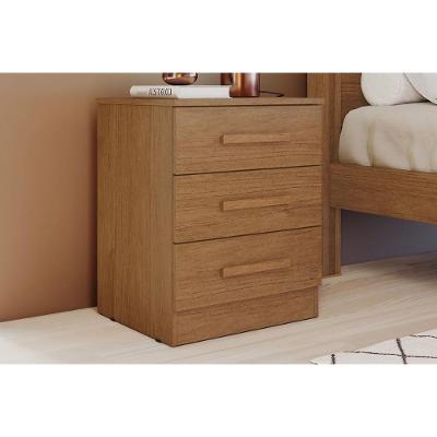 Mesa Cabeceira Milão-deca C- 3 Gavetas Cumaru 23 - Novo Horizonte