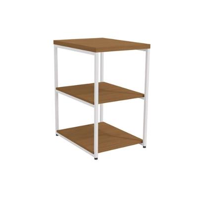 Mesa Lateral P- Sala Industrial Li004 C- 3 Prateleiras Canela-branco - Kappesberg
