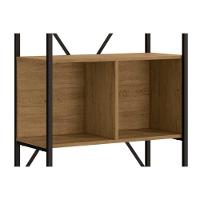 Estante P- Sala Industrial Alta Li014 C- 6 Nichos 72x202cm Canela-branco - Kappesberg - 6