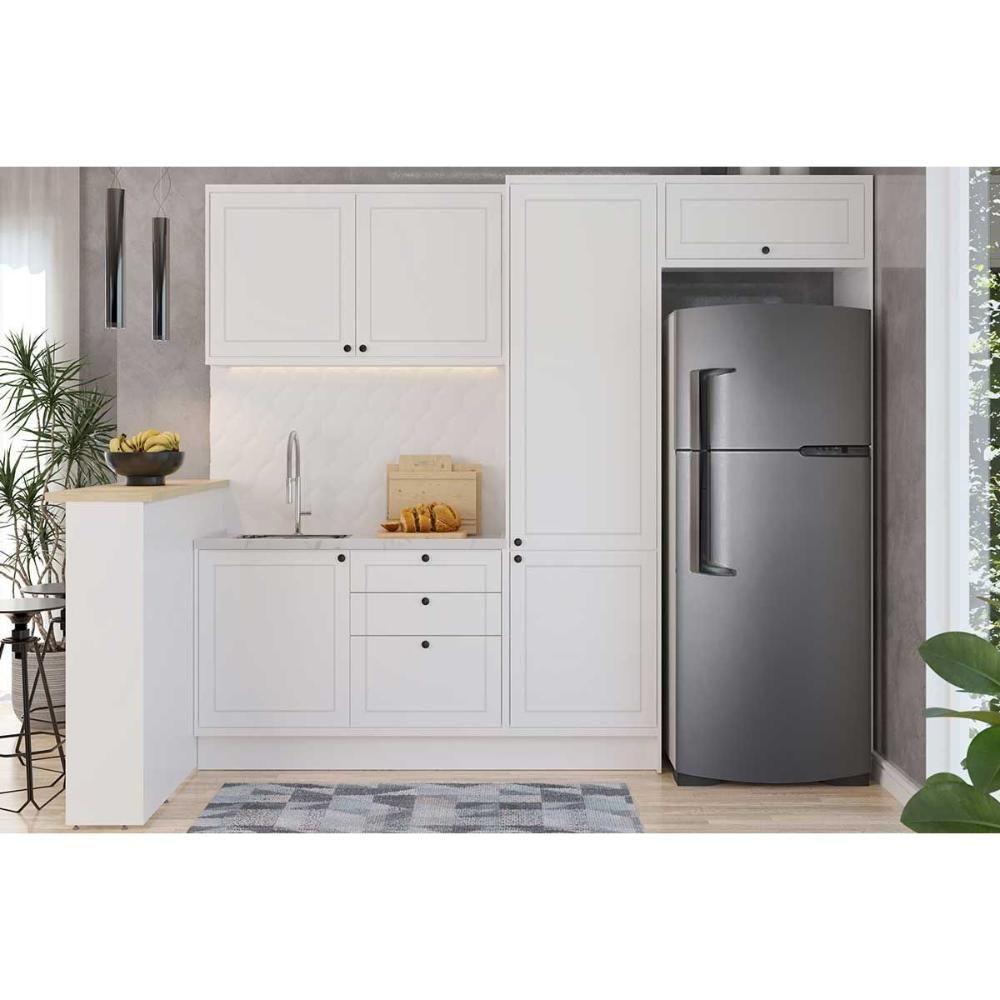 Bancada Ilha Cozinha Ph 3069 Ten 200cm Branco-carvalho Nature - Herval - 4