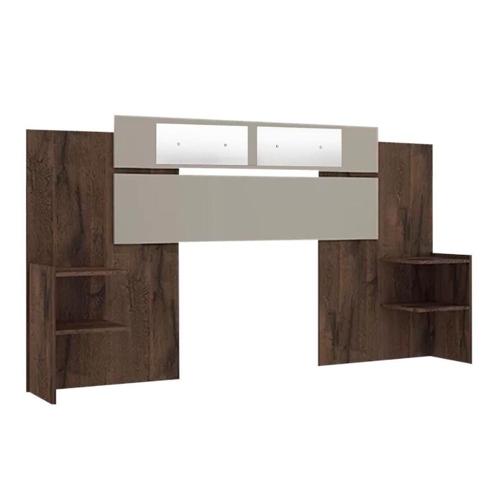 Cabeceira Cama Box Madeirado Solteiro-casal-queen Mila C- Espelho Off White - Panan - 9