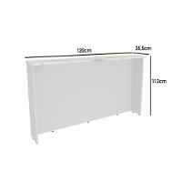 Bancada Ilha Cozinha Ph 3068 Manhattan 120cm Branco-cinza Argila - Herval - 2