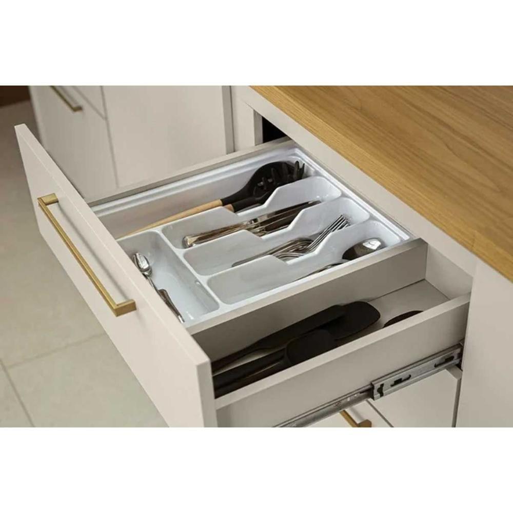 Balcão De Cozinha Atena C- 1 Porta E 3 Gavetas S- Tampo 120cm Off White - Linea Brasil - 7