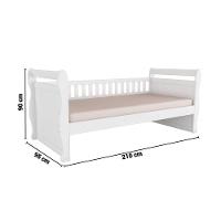 Cama Solteiro De Babá Maria Branco-amendoa - Peroba - 2