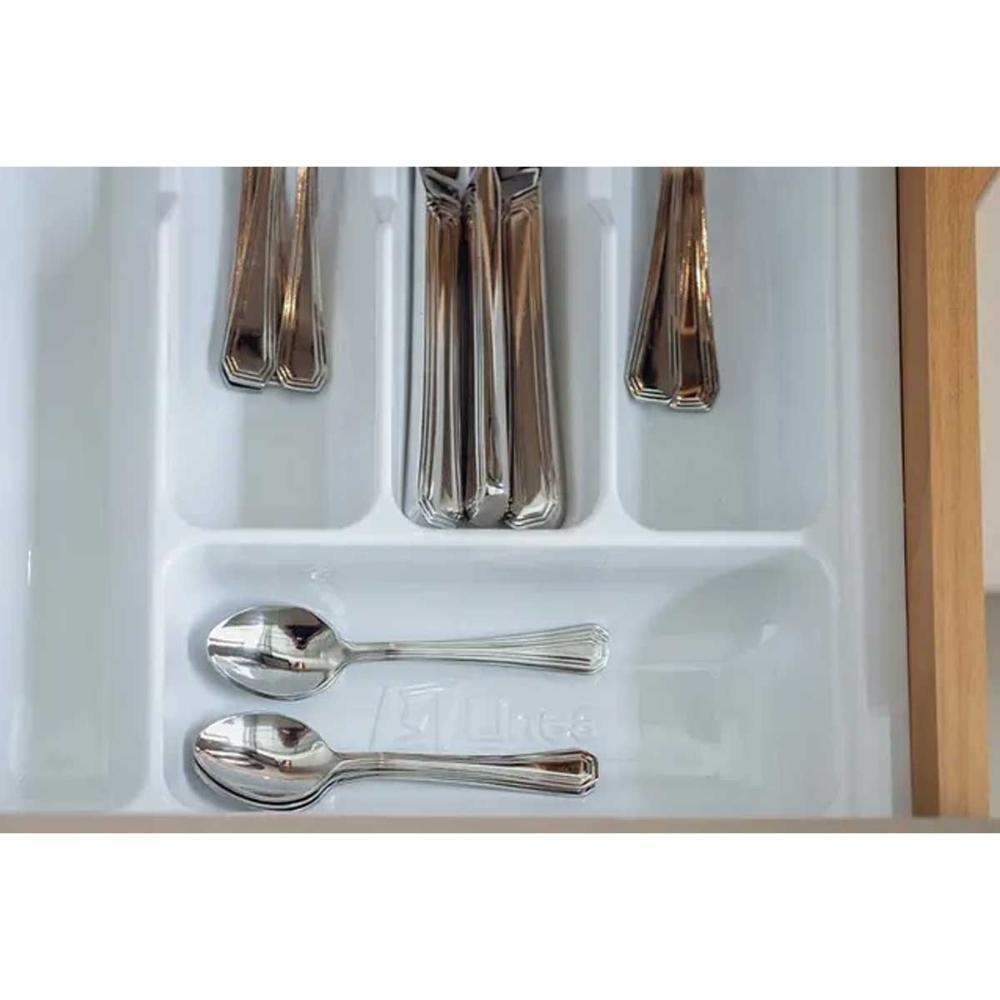 Balcão De Cozinha Allure C- 2 Portas E 3 Gavetas S- Tampo 120cm Jequitiba-gris Fosco - Linea Brasil - 6