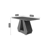 Mesa Multiuso Cozinha Agata C- Tampo Madeirado 130x80cm Cinamomo - Cimol - 3