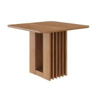 Mesa Multiuso Cozinha Ariela C- Tampo Madeirado 95x95cm Cinamomo - Cimol - 1