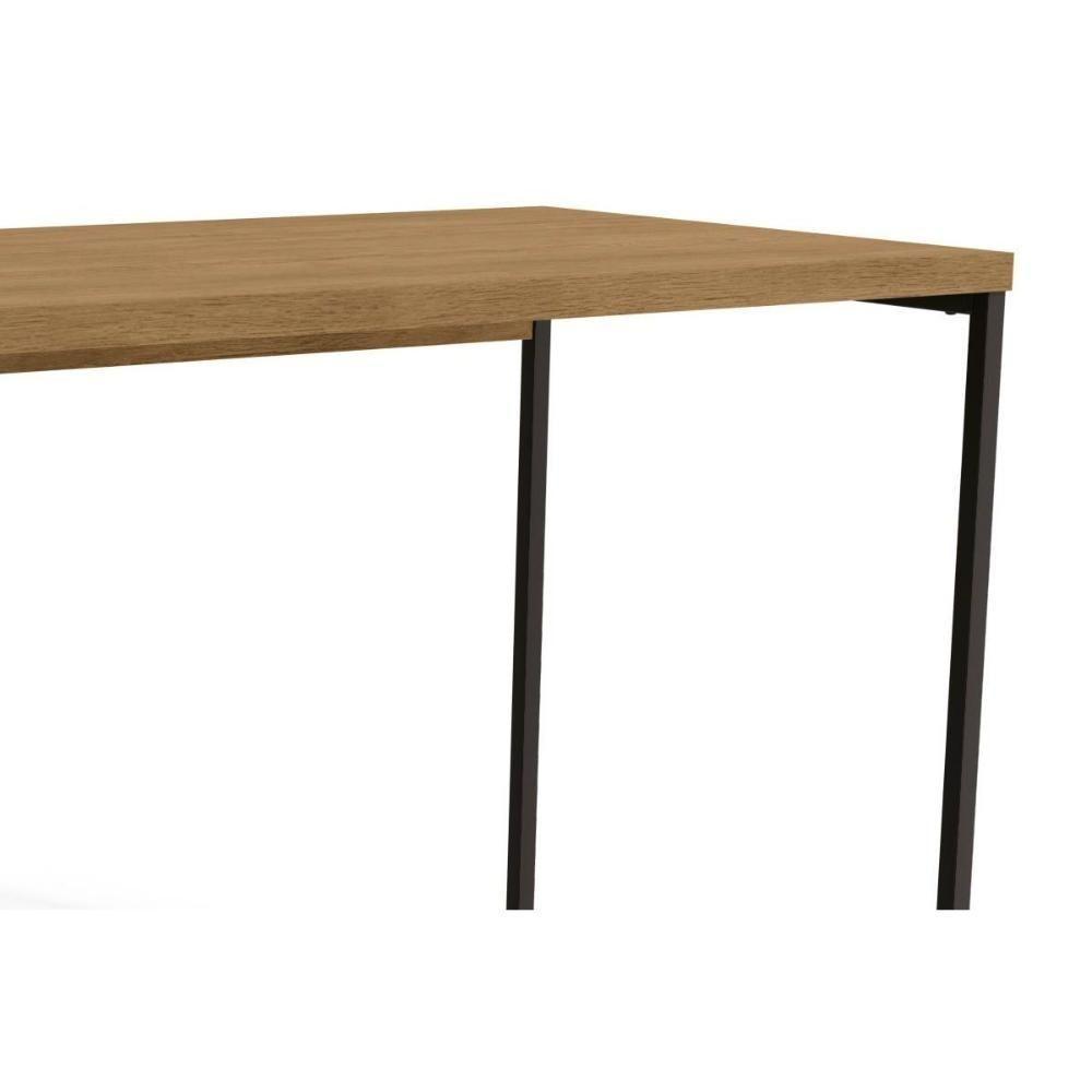 Mesa Secretária Escritório Secretária Industrial Li002 Canela-branco - Kappesberg - 5