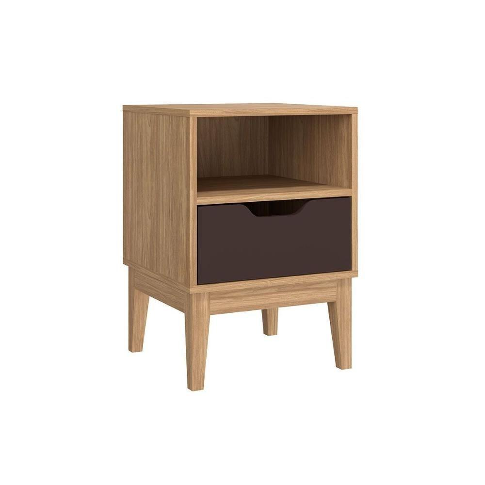 Mesa Cabeceira Infantil Mb 1095 C- 1 Gaveta Mel-avelã - Movelbento - 2