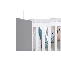 Berço - Mini Cama Infantil Retrô 2 Em 1 Branco-amendoa - Peroba - 5