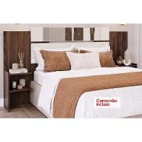 Painel Cama Box Madeirado Solteiro-casal-queen Mila C- Espelho Off White - Panan - 5