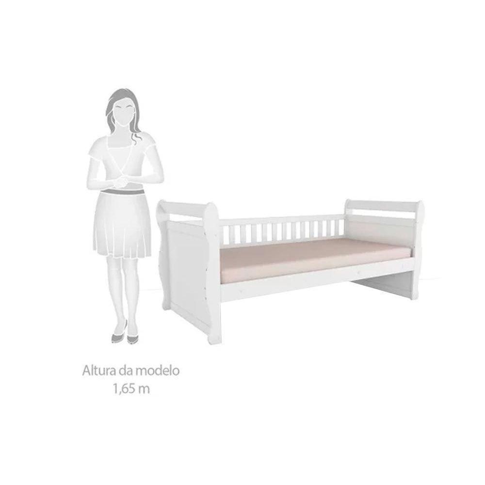 Cama Box Base C- Gavetas De Babá Maria (branco-amendoa) - Peroba - 3