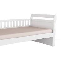Cama Box Base C- Gavetas De Babá Maria (branco-amendoa) - Peroba