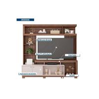 Estante P- Sala Até 70 Pol Formosa C- Nicho E Pés 210x207cm Freijo-off White - Caemmun