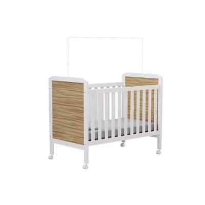 Berço - Mini Cama Infantil Cloe 2 Em 1 Branco-amendoa - Peroba