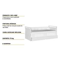 Cama Box Base C- Gavetas De Babá Maria 2 E Auxiliar (branco-amendoa) - Peroba - 2