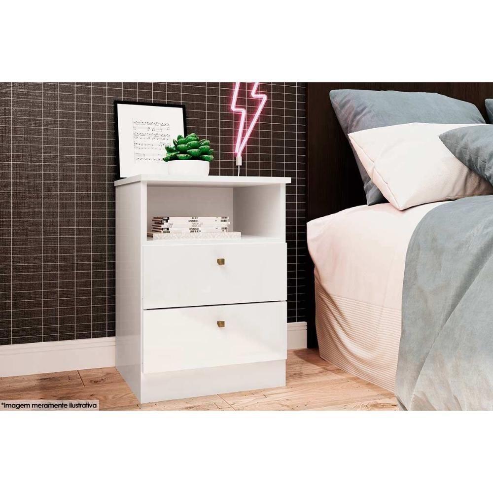 Mesa Cabeceira Infantil Irlanda C- 2 Gavetas Freijo - Genialflex - 3