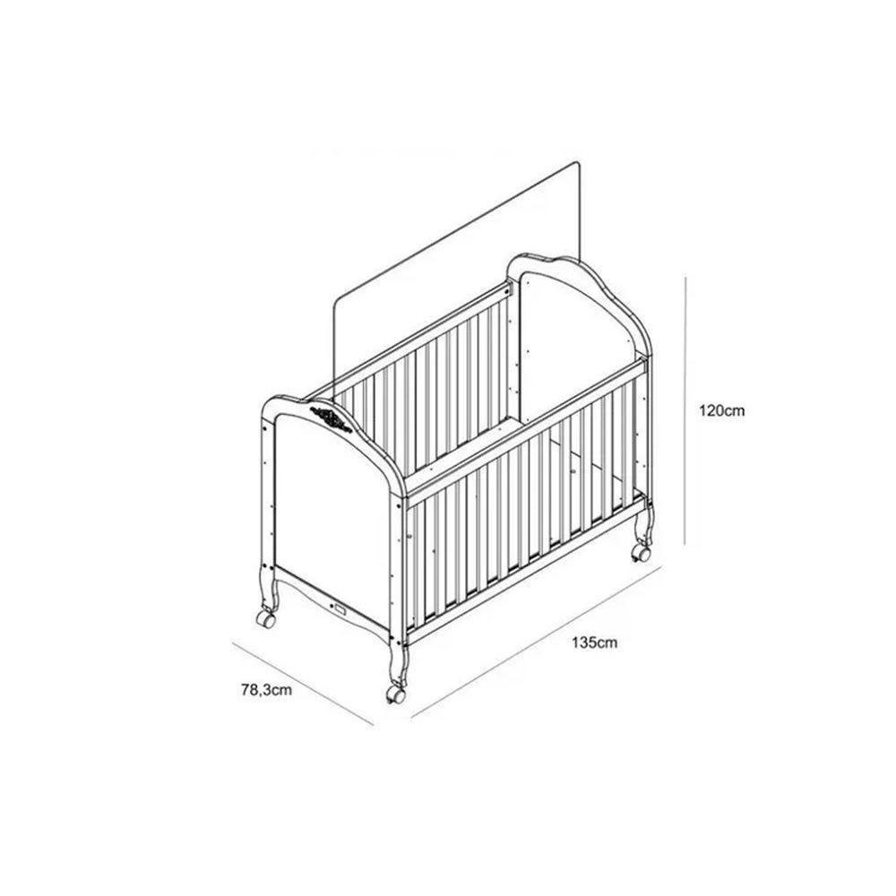 Berço - Mini Cama Infantil Elô 2 Em 1 Branco-amendoa - Peroba - 2