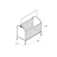 Berço - Mini Cama Infantil Elô 2 Em 1 Branco-amendoa - Peroba - 2