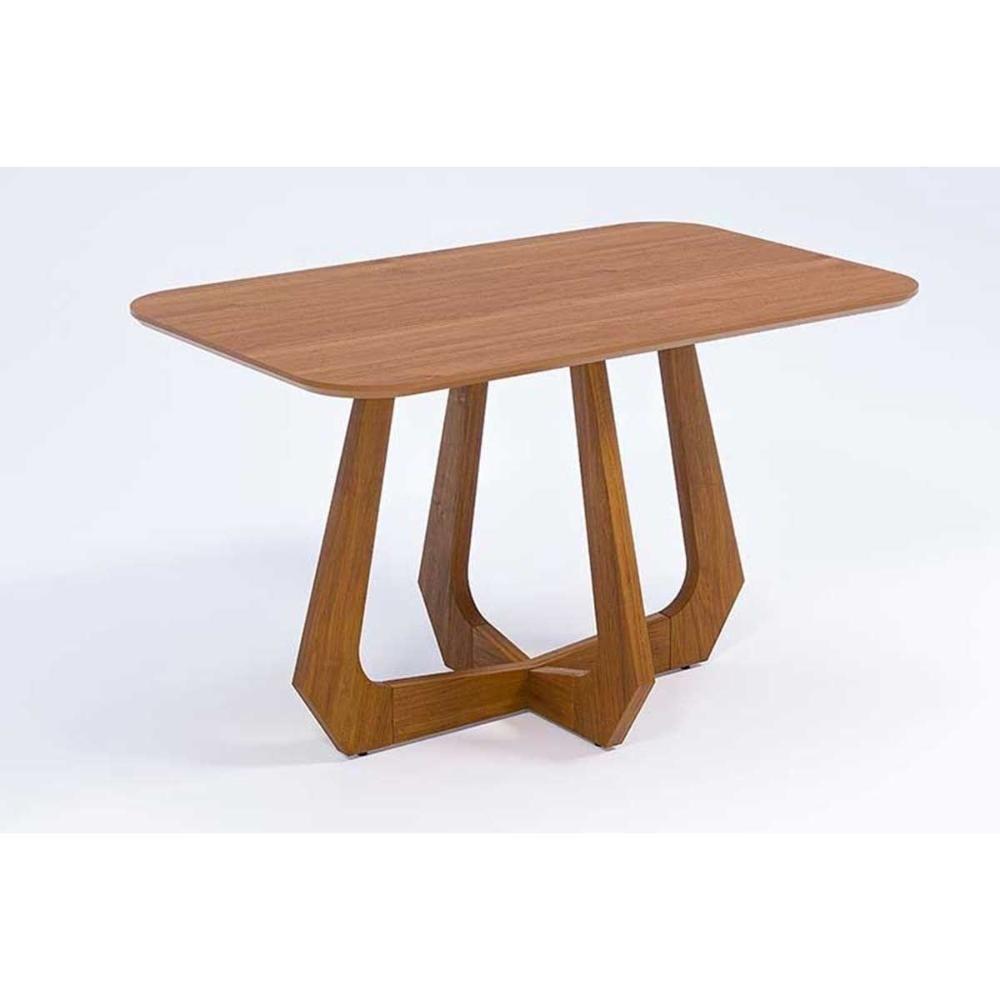 Mesa P- Cozinha Bromélia Natuame C- Tampo Madeirado 130x80cm Carvalho-cinamomo - Cimol - 1