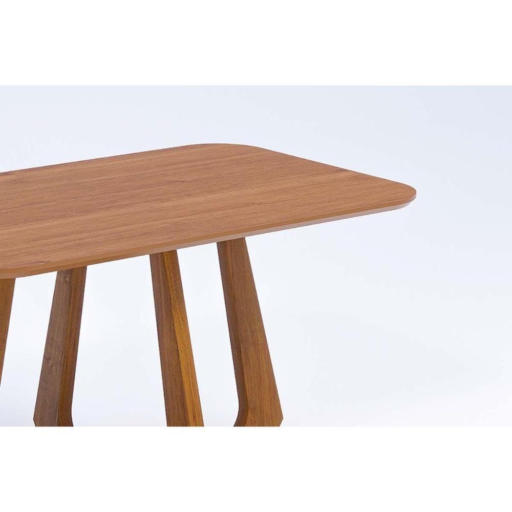 Mesa P- Cozinha Bromélia Natuame C- Tampo Madeirado 130x80cm Carvalho-cinamomo - Cimol - 5