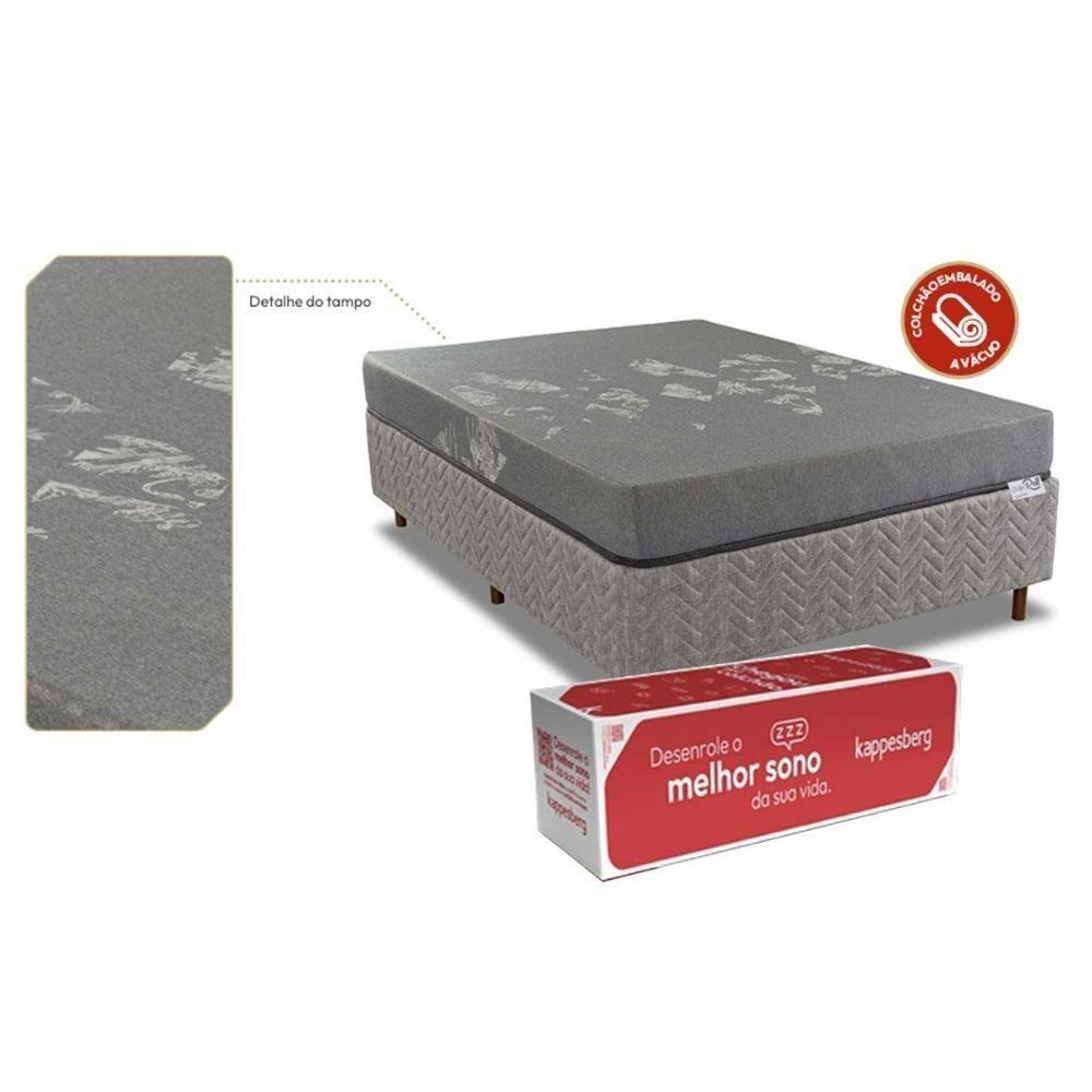 Colchão Casal Espuma D28 A Vácuo Gray Bed In Box (138x188x19) - Kappesberg - 7