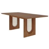 Mesa P- Cozinha Valentina C- Tampo Madeirado 210x100cm Cinamomo - Cimol - 1