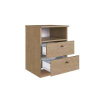 Mesa De Cabeceira Solteiro Irlanda C- 2 Gavetas Freijo - Genialflex - 3