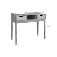 Mesa Escrivaninha Juvenil Mb 1099 C- 2 Gavetas Mel-off White - Movelbento - 4